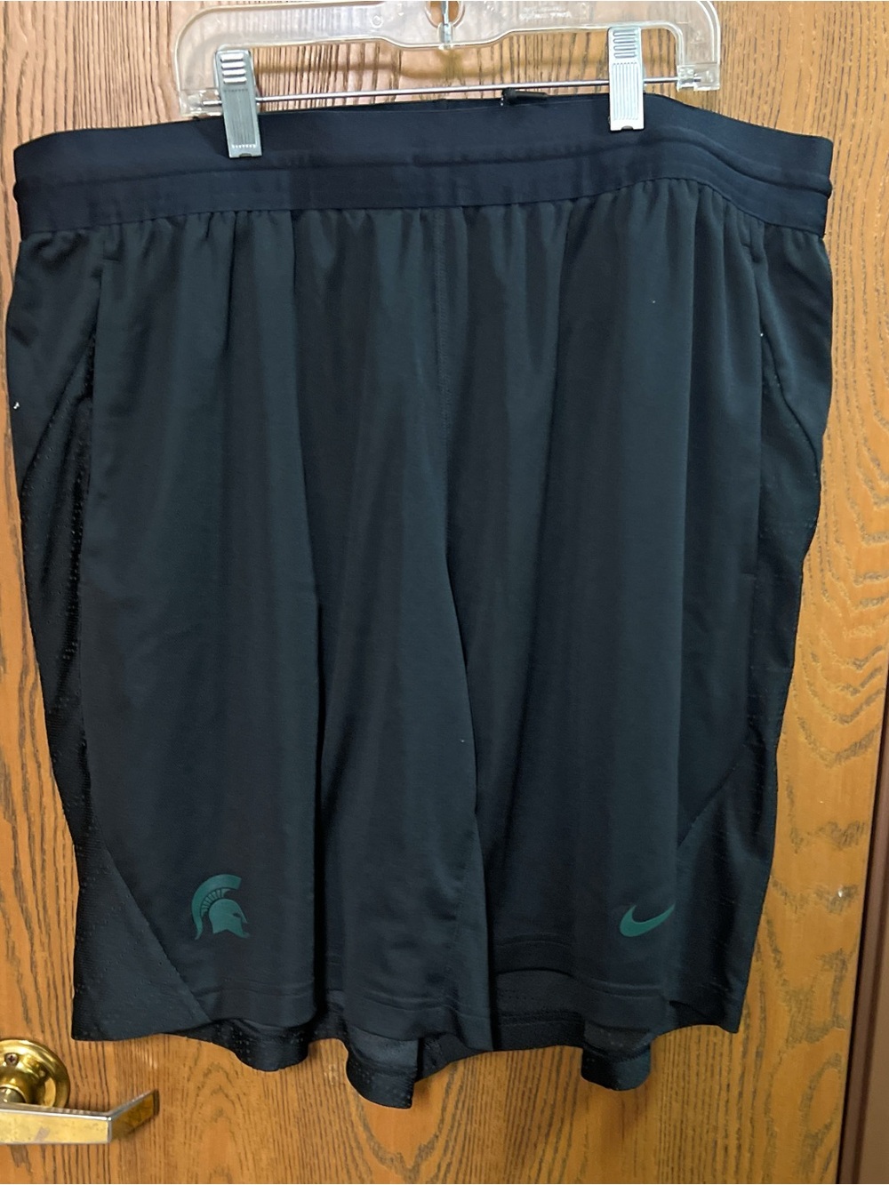Nike Michigan State Spartans Mens Basketball Shorts Black Green XXL